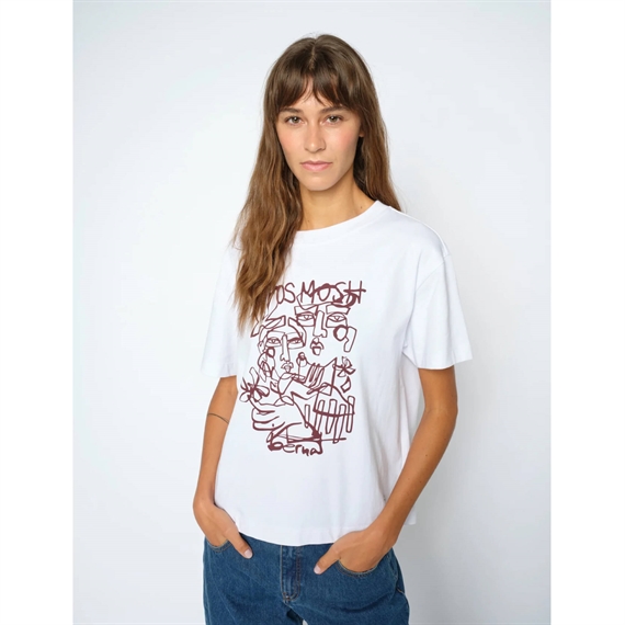 Mos Mosh Bernat O-SS T-shirt, White